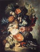 Fruit,Flwers and a Fish Jan van Os